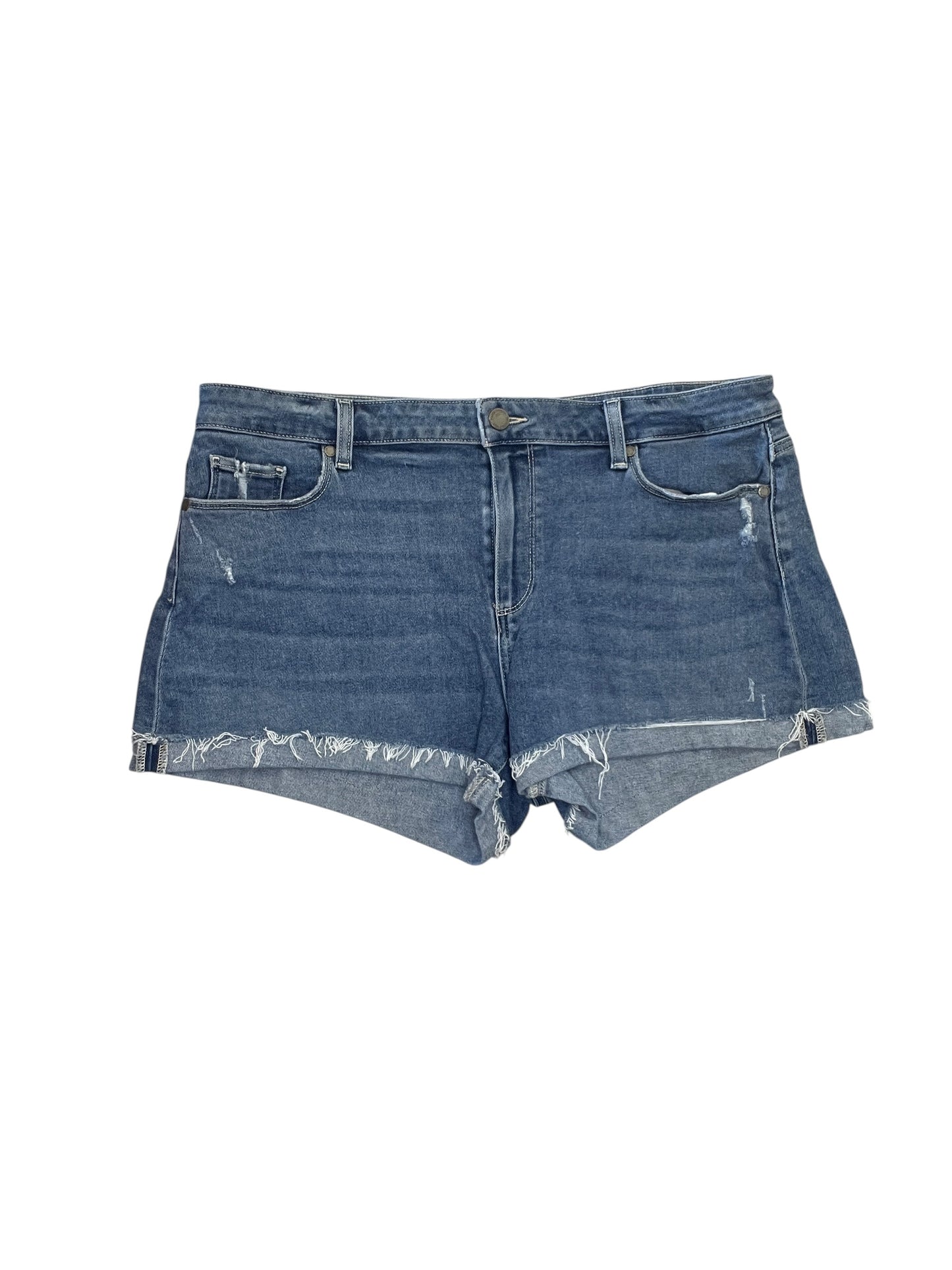 Shorts By Paige In Blue Denim, Size:Xl