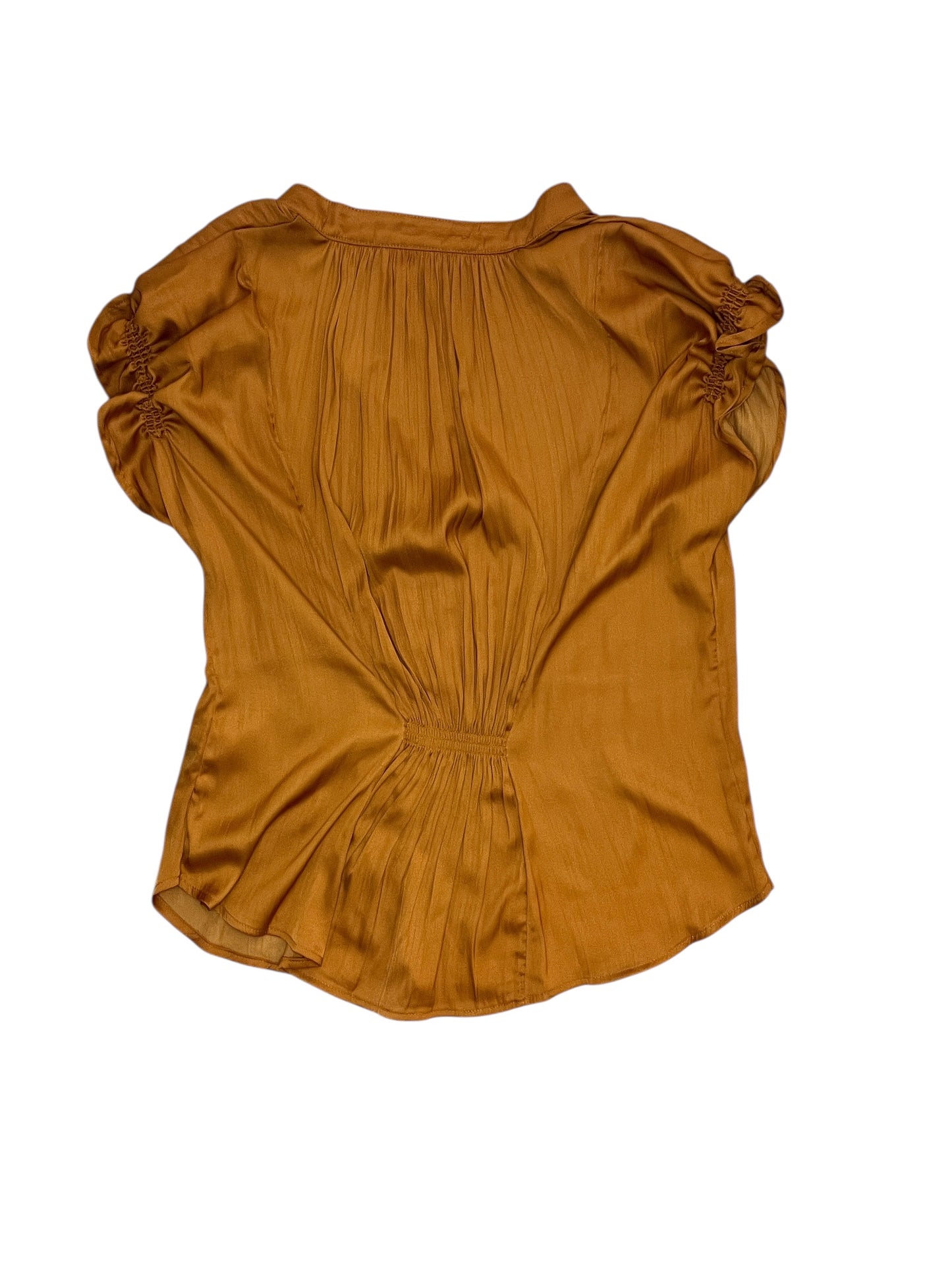 Blouse Sleeveless By Anthropologie In Orange, Size:Xs