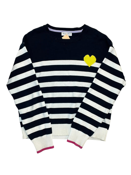 Sweater By Michael Stars In Striped Pattern, Size:L
