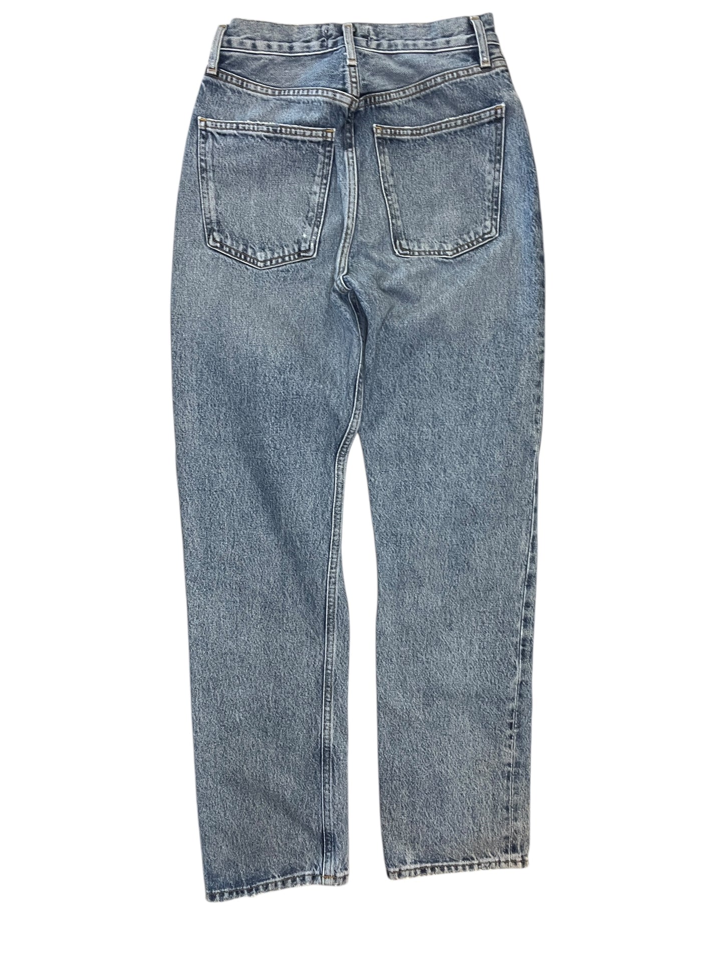 Jeans Straight By Agolde In Blue Denim, Size:0