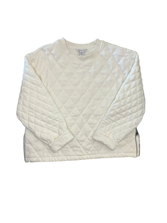 Sweatshirt Crewneck By Athleta In White, Size:L