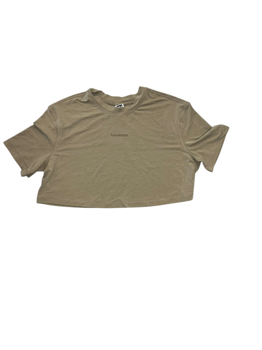 Athletic Top Ss By Lululemon In Brown, Size:S