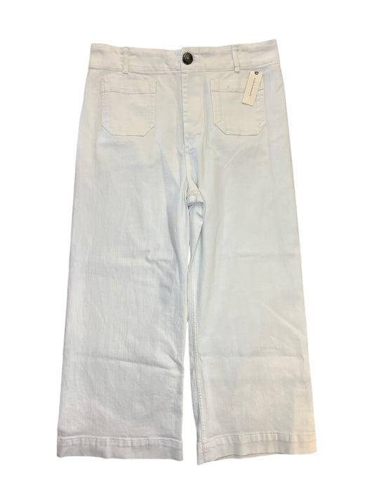 Jeans Wide Leg By Maeve In White Denim, Size:16