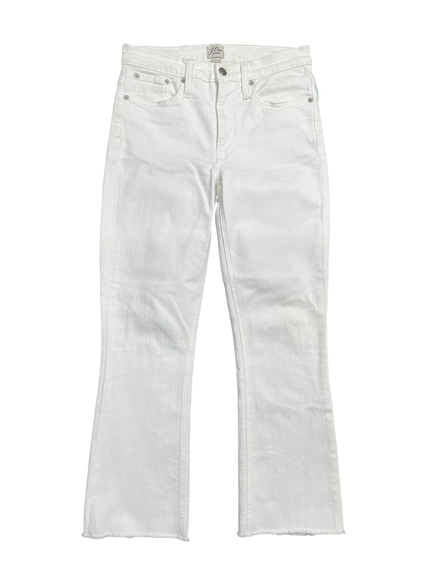 Jeans Straight By J. Crew In White Denim, Size:4