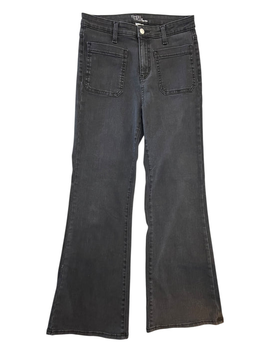 Jeans Wide Leg By Time And Tru In Black, Size:8