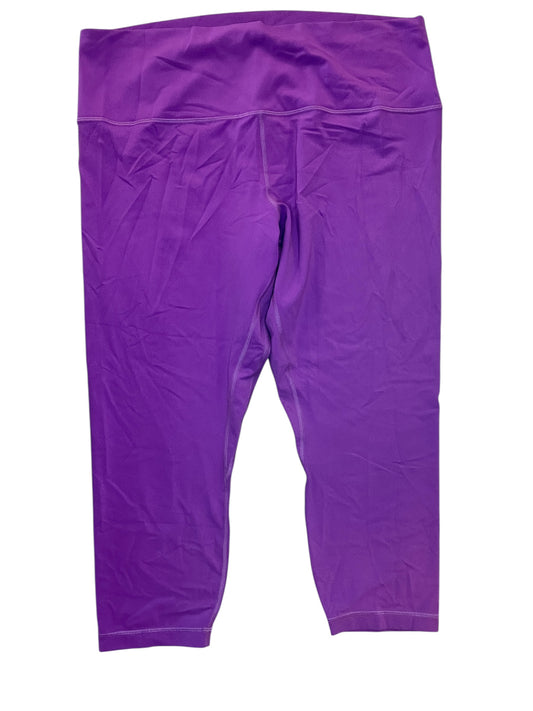Athletic Leggings By Lululemon In Purple, Size:Xxl