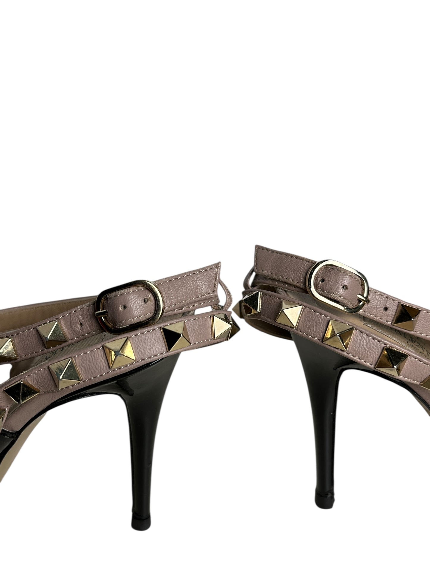 Shoes Luxury Designer By Valentino-garavani In Black & Tan, Size: 5.5