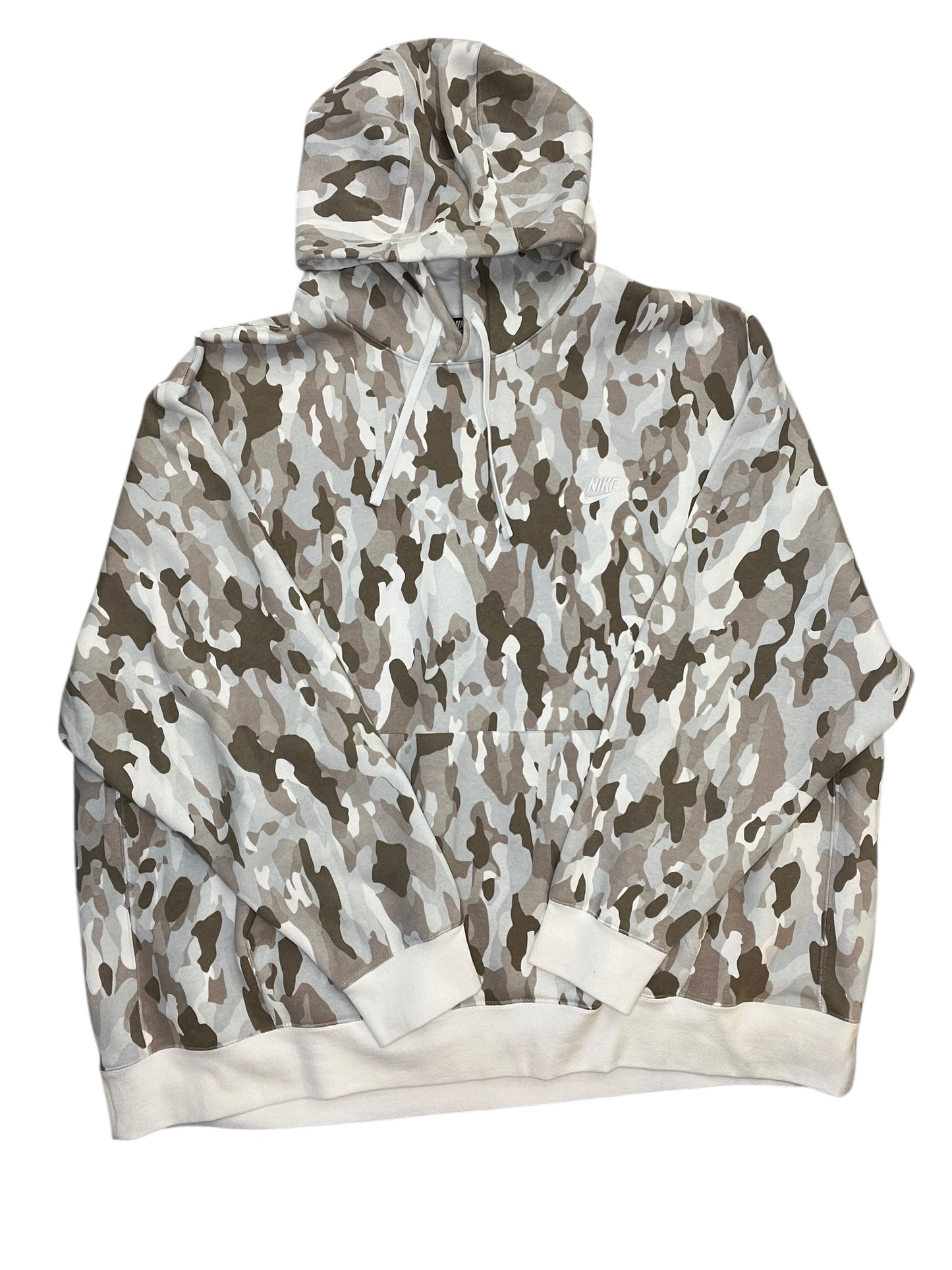 Sweatshirt Hoodie By Nike Apparel In Camouflage Print, Size:4X
