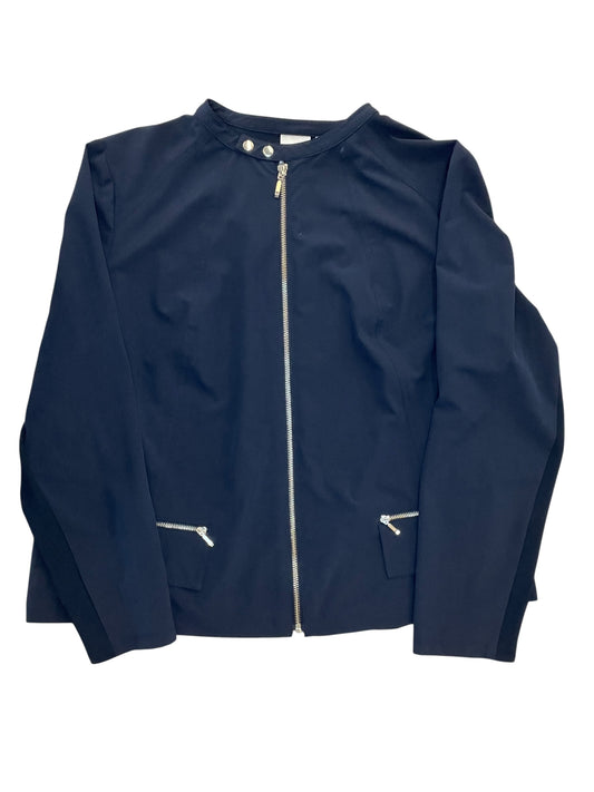 Jacket Other By Zenergy By Chicos In Navy, Size:Xl