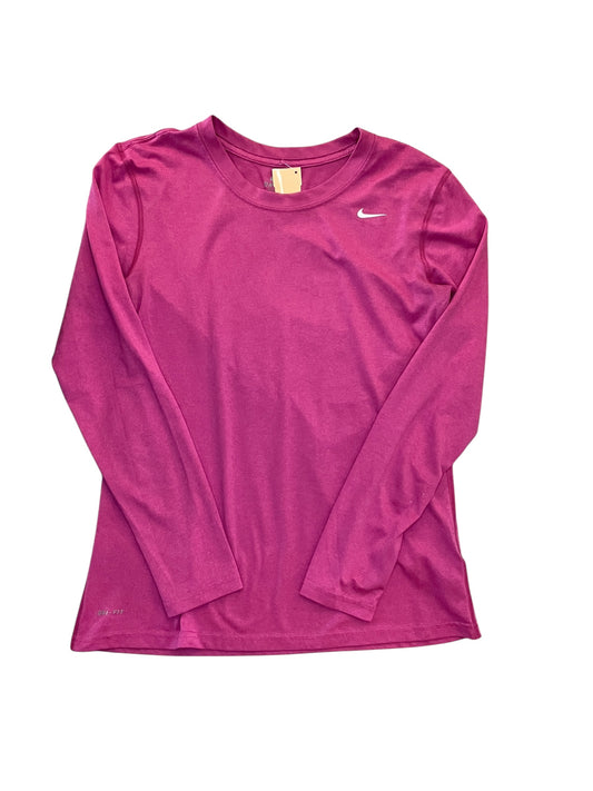 Athletic Top Ss By Nike Apparel In Pink, Size:M