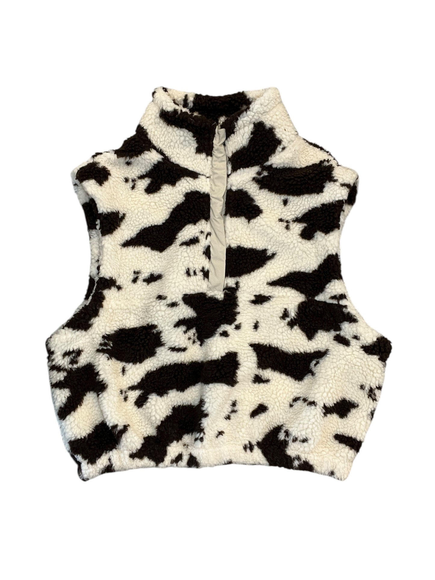 Vest Faux Fur & Sherpa By Emory Park In White, Size:S