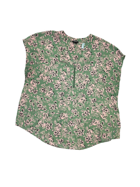 Blouse Sleeveless By Torrid In Green, Size:1X