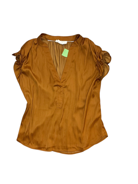 Blouse Sleeveless By Anthropologie In Orange, Size:Xs