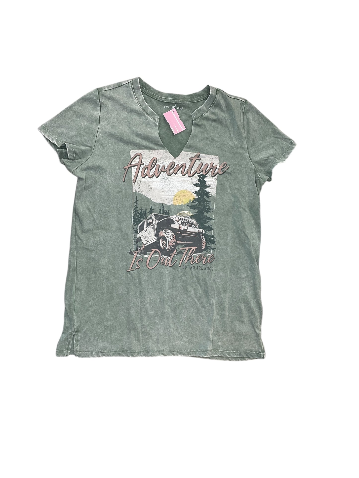 Top Ss Basic By Maurices In Green, Size:S