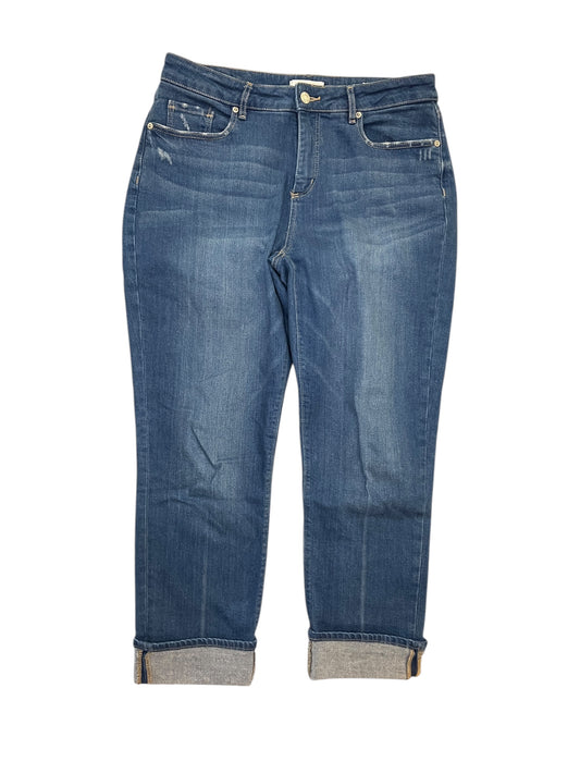 Jeans Boyfriend By Loft In Blue Denim, Size:8