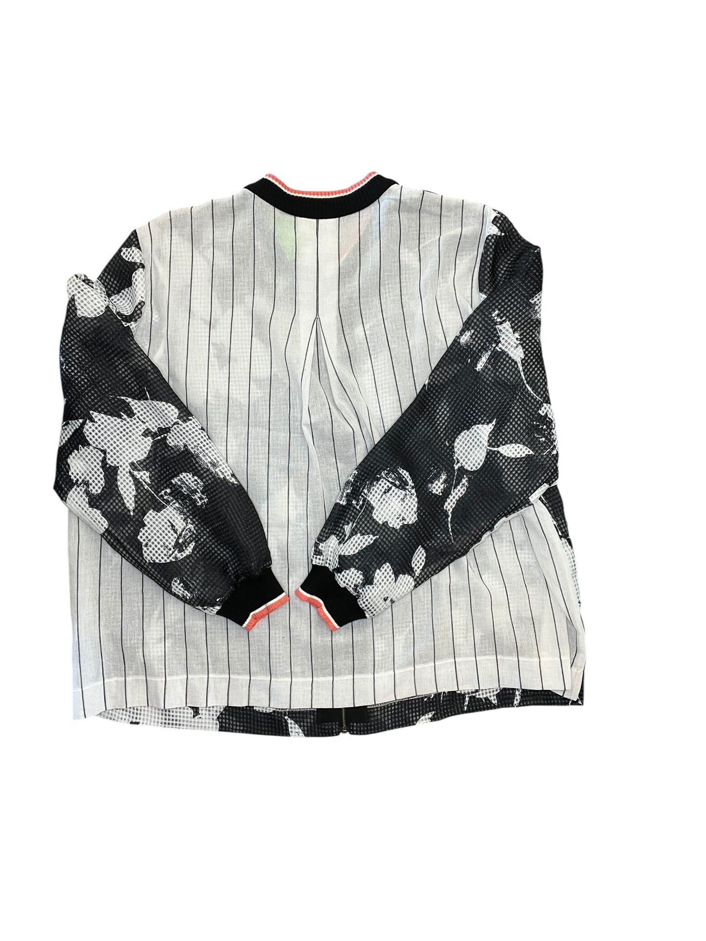 Jacket Other By Clothes Mentor In Black & White, Size:L