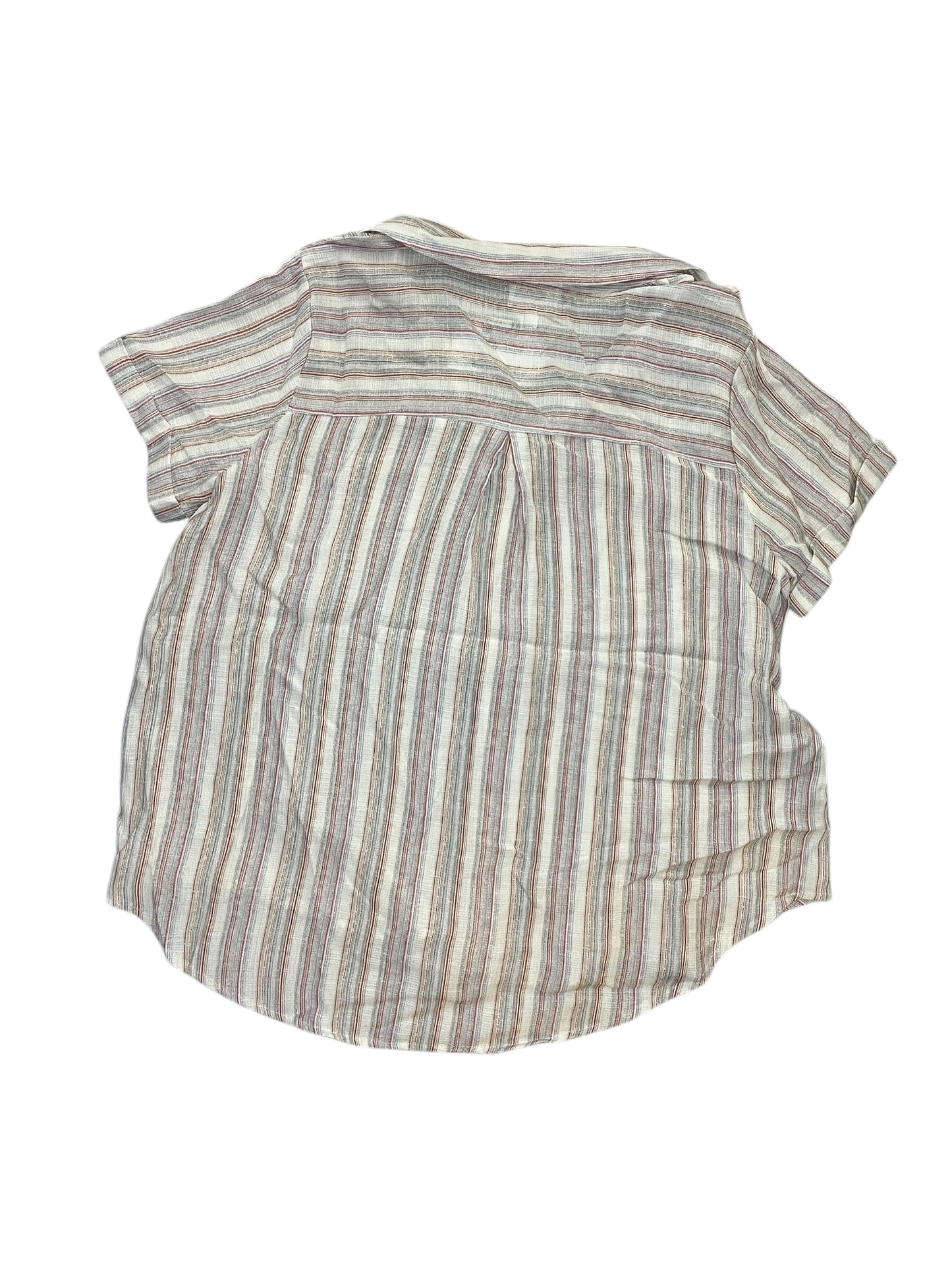 Top Ss By Blu Pepper In Striped Pattern, Size:2X