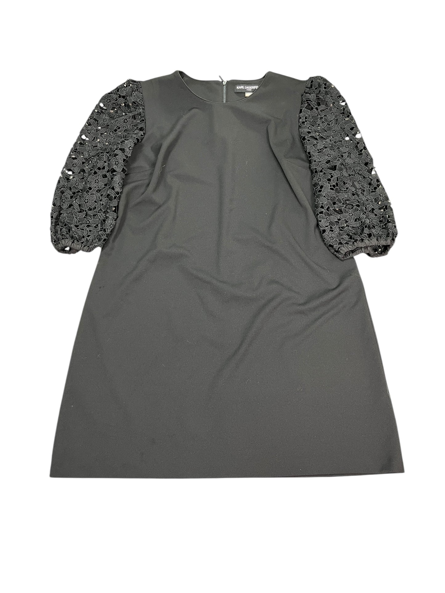 Dress Designer By Karl Lagerfeld In Black, Size:Xl