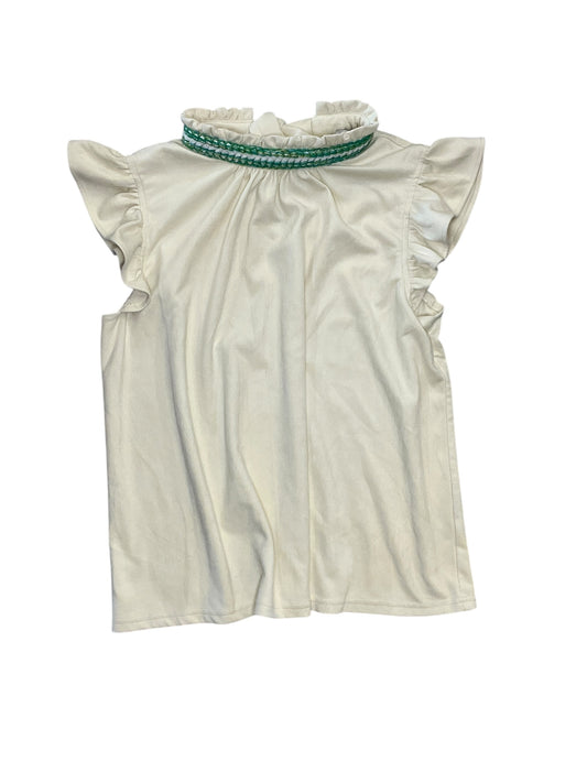 Top Sleeveless By Voy In Cream, Size:M