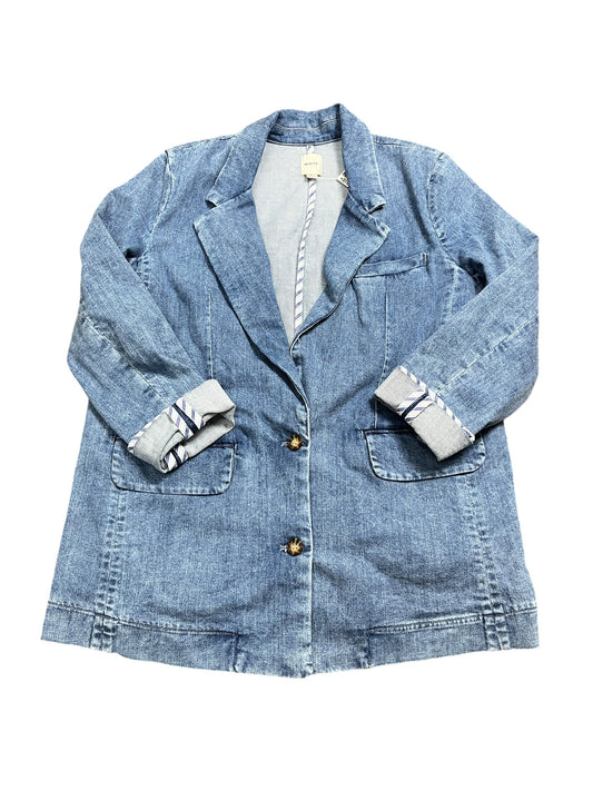 Jacket Denim By Maeve In Blue Denim, Size:L