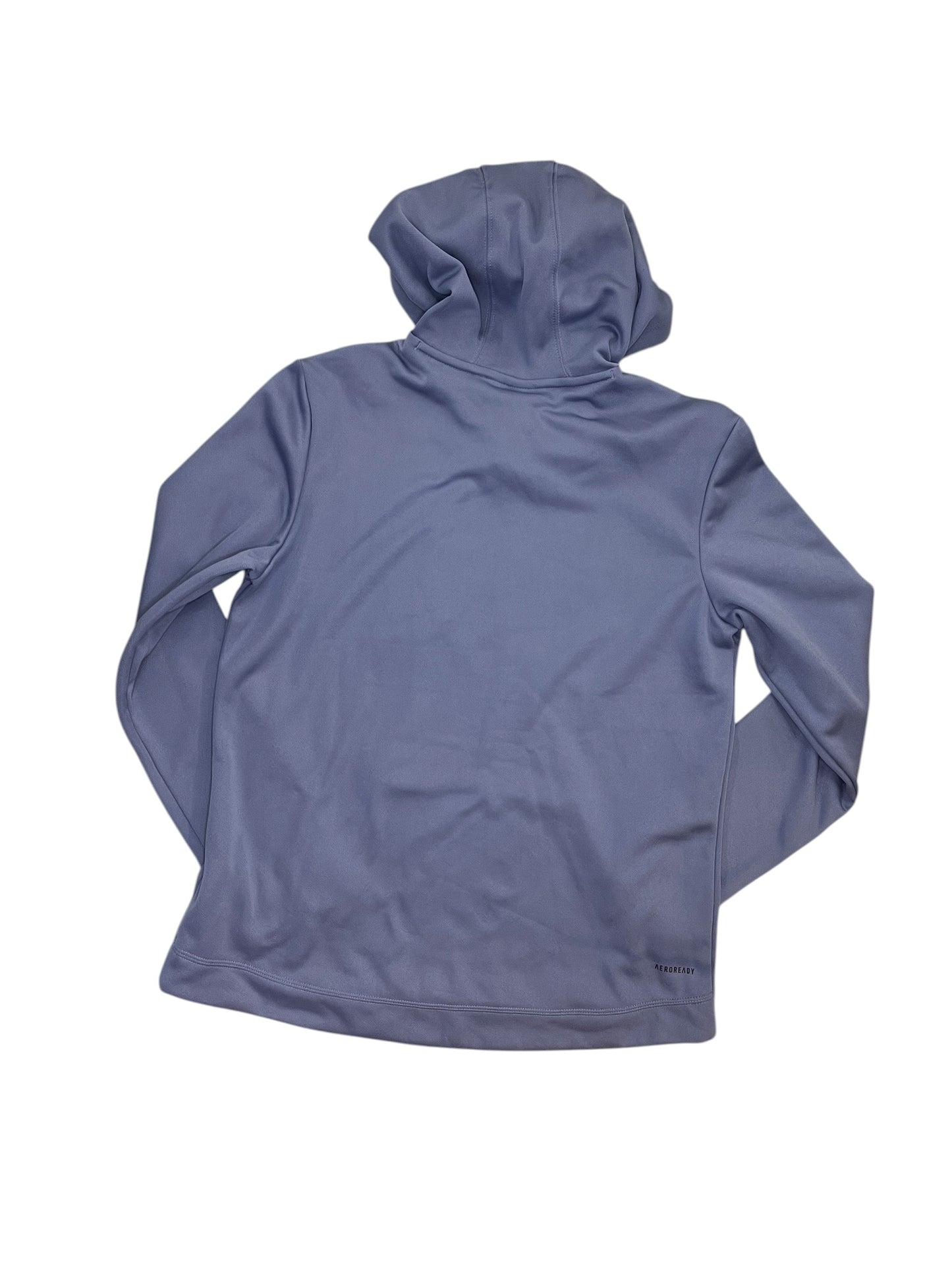 Athletic Sweatshirt Hoodie By Adidas In Blue, Size:L