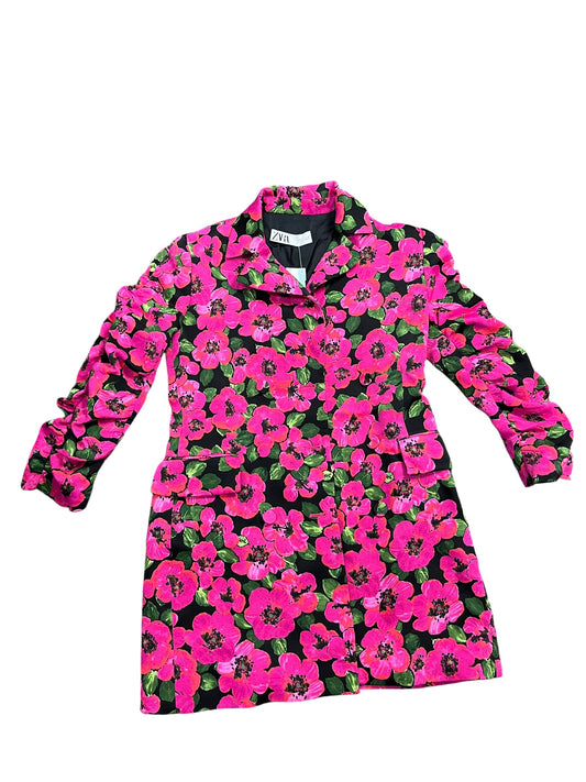 Blazer By Zara In Floral Print, Size:S