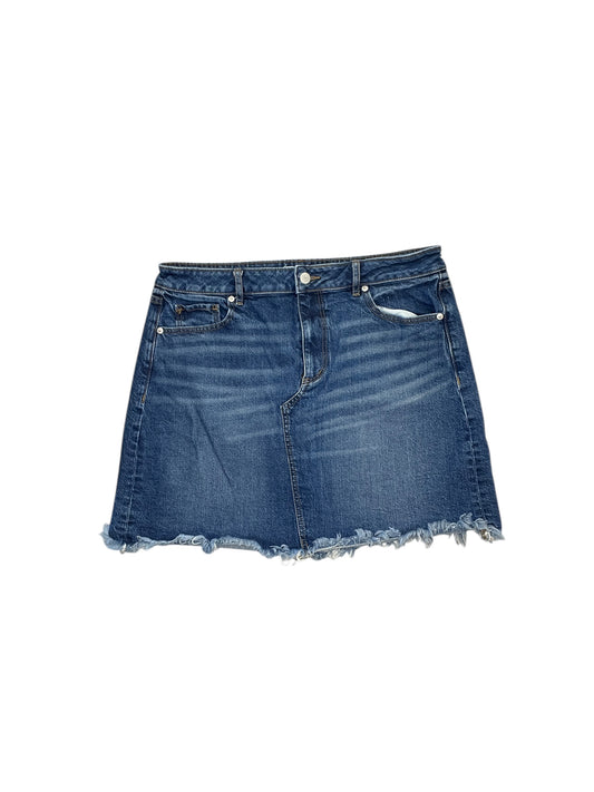 Skirt Mini & Short By Loft In Blue Denim, Size:M