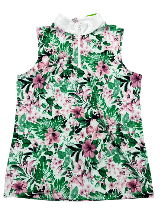 Athletic Tank Top By Tommy Bahama In Floral Print, Size:M