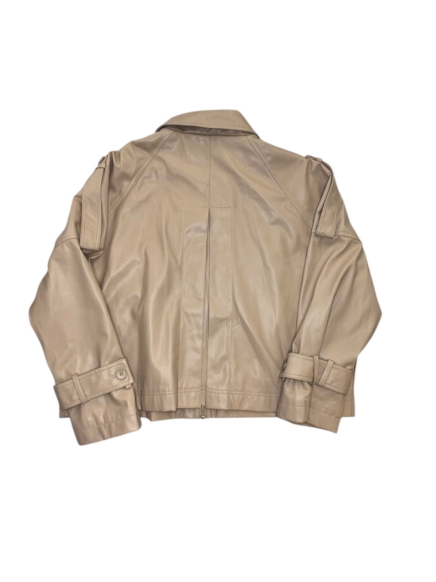Jacket Moto By Dkny In Tan, Size:L