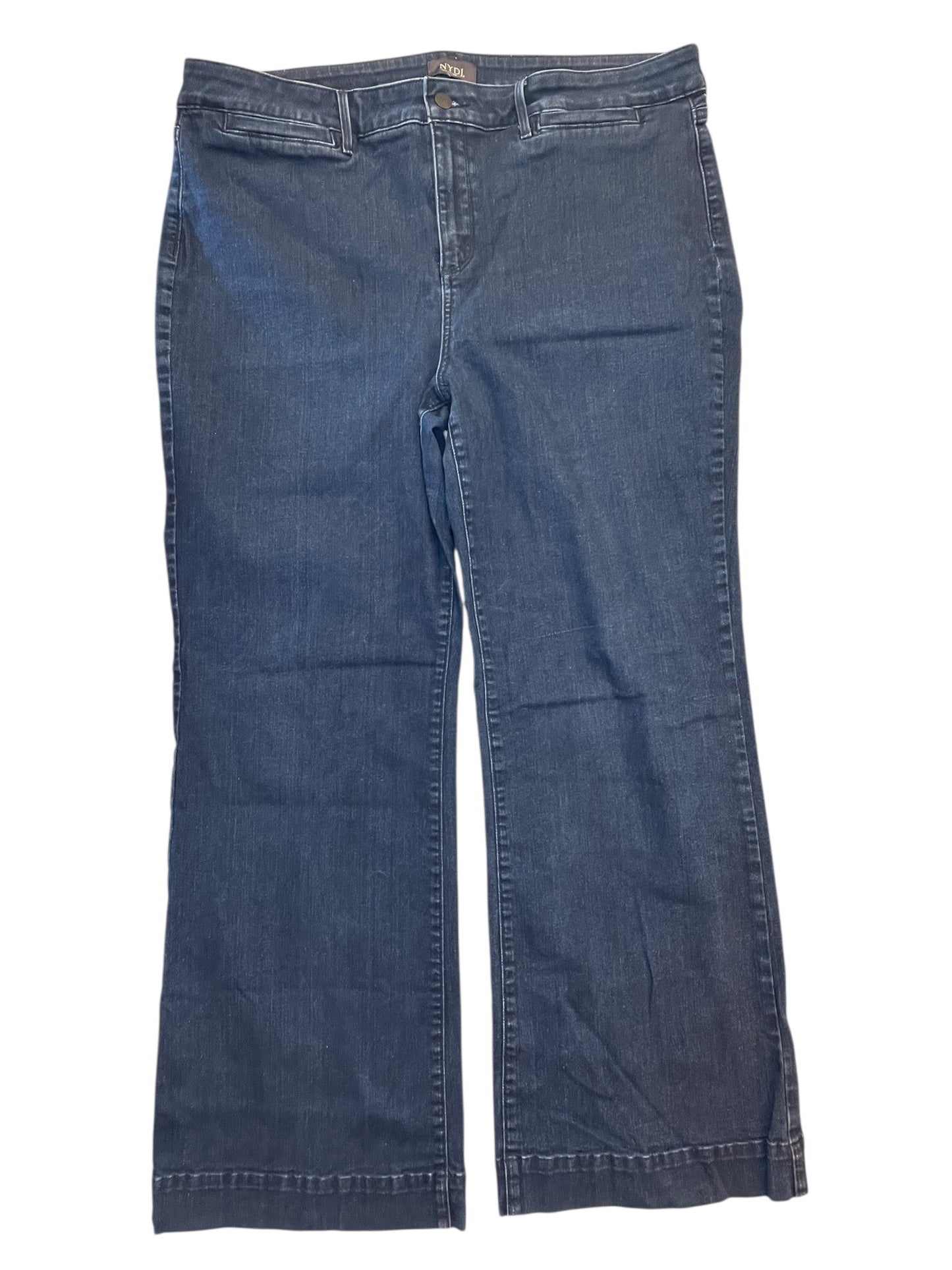 Jeans Wide Leg By Not Your Daughters Jeans In Blue Denim, Size:18