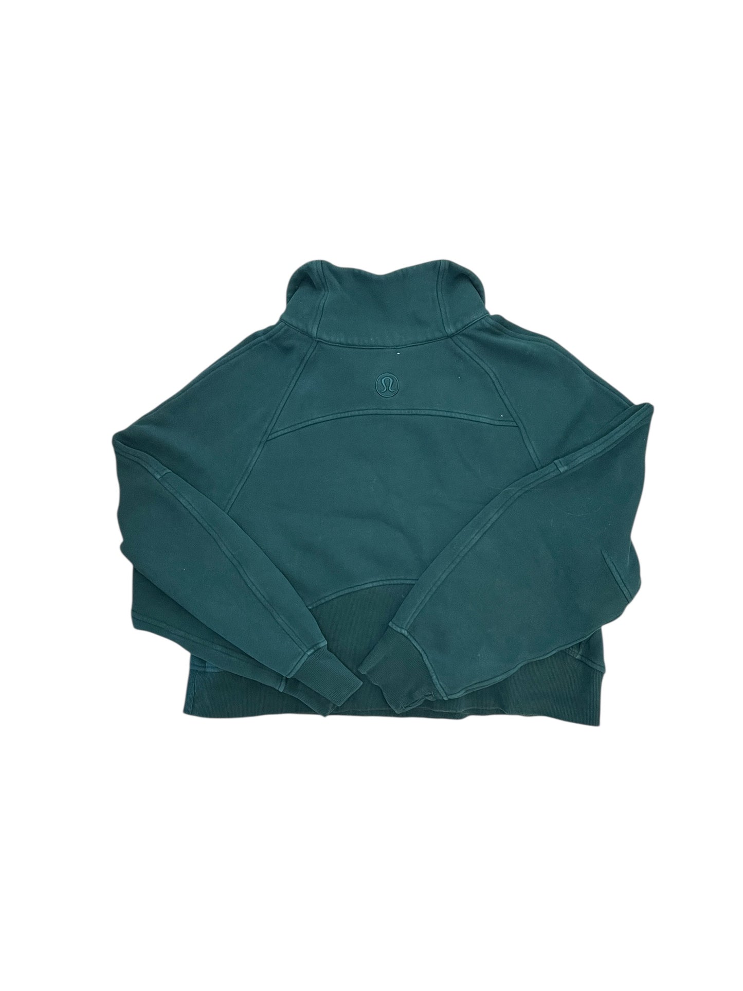 Sweatshirt Collar By Lululemon In Green, Size:M