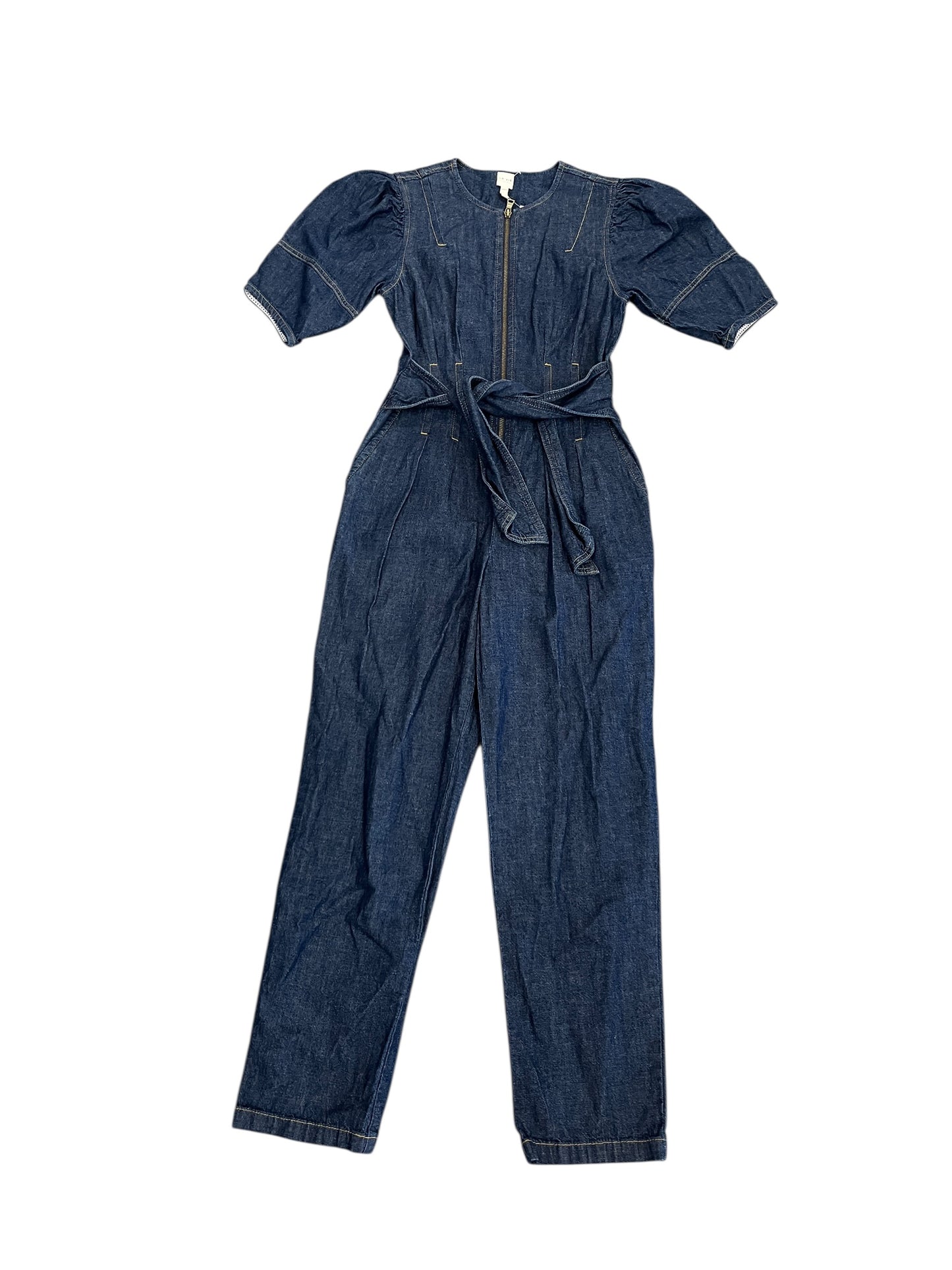 Jumpsuit By Rebecca Taylor In Blue Denim, Size:Xs