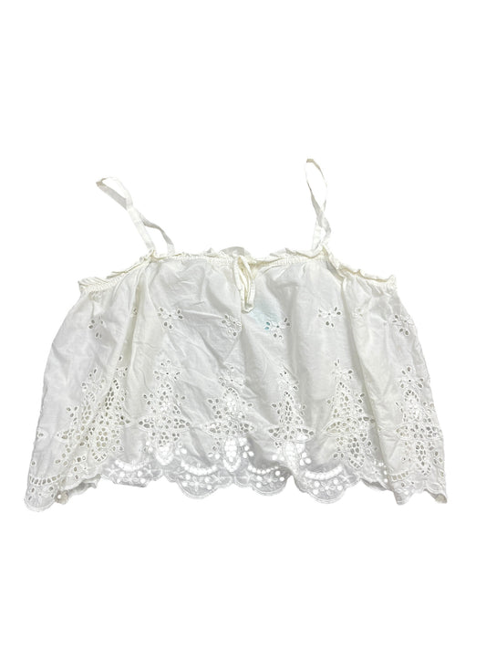 Blouse Sleeveless By Maeve In White, Size:Xl
