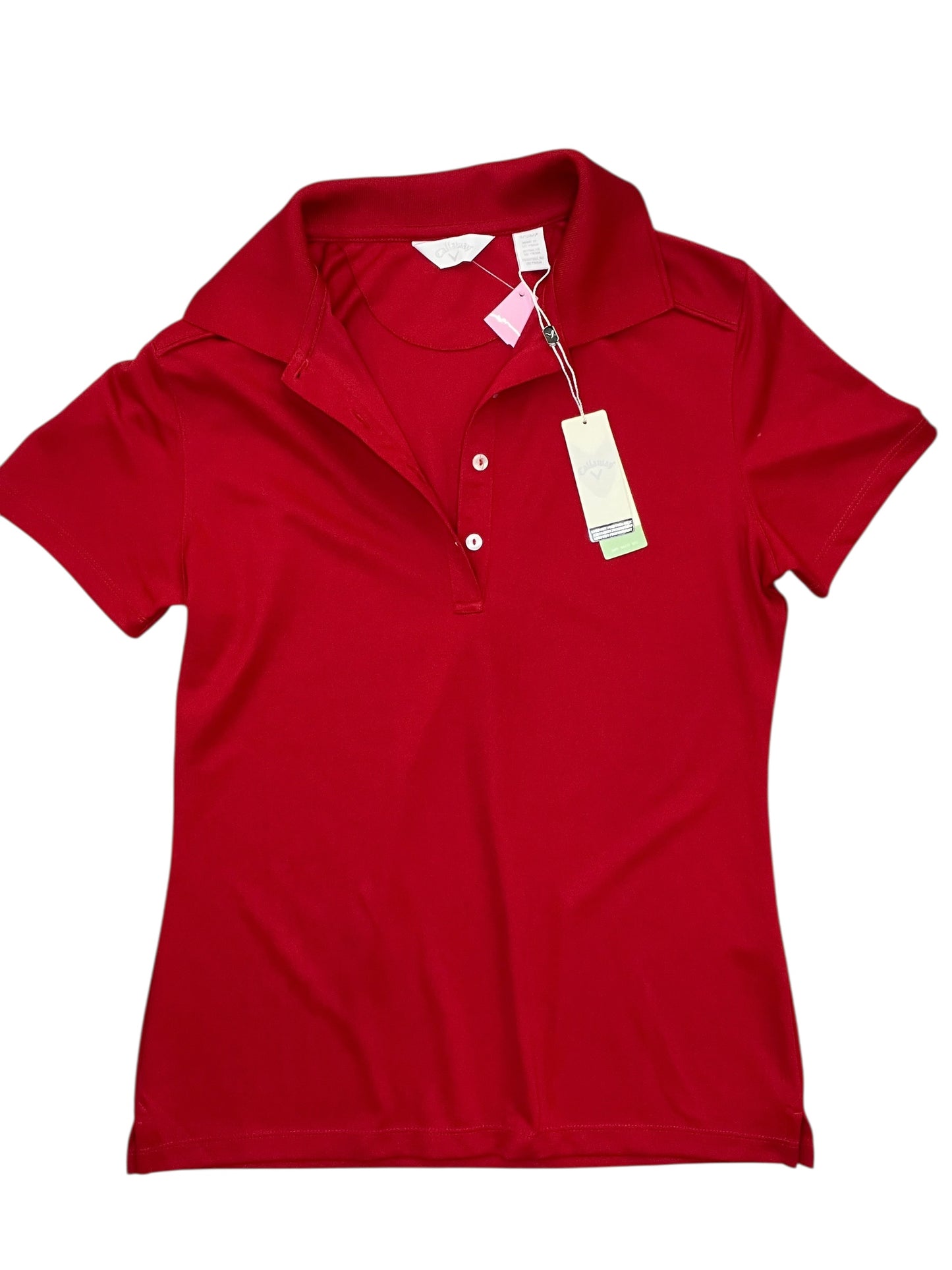 Athletic Top Ss By Callaway In Red, Size:S