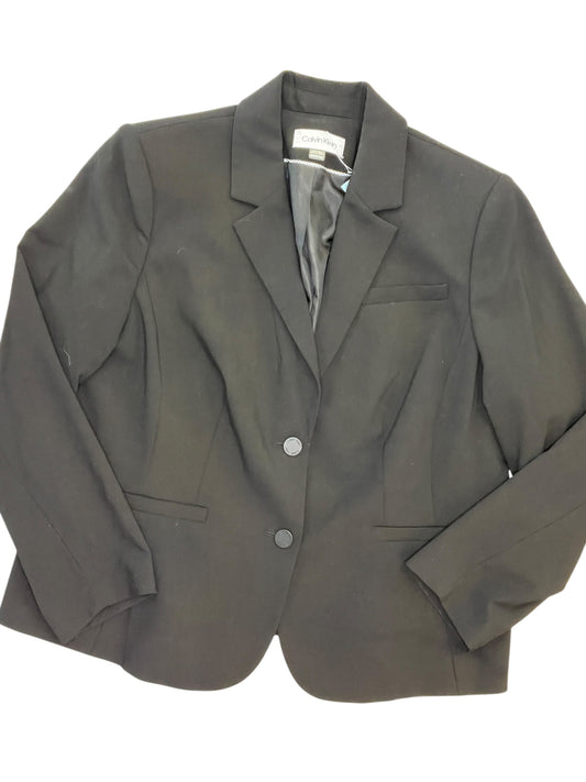 Blazer By Calvin Klein In Black, Size:Xl