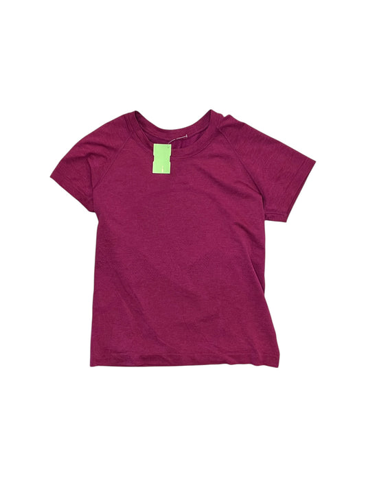 Athletic Top Ss By Lululemon In Pink, Size:S