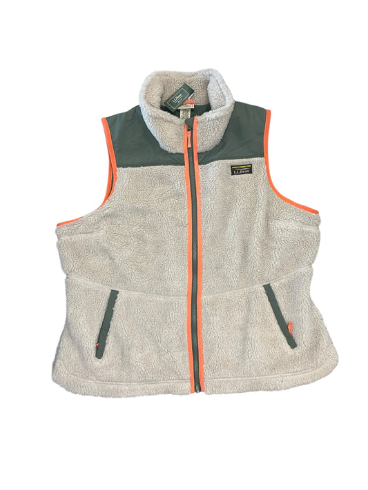 Vest Faux Fur & Sherpa By L.L. Bean In Multi, Size:1X