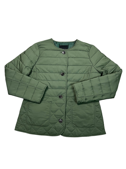 Jacket Puffer & Quilted By Talbots In Green, Size:M