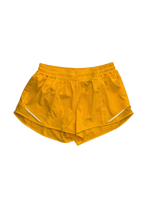 Athletic Shorts By Lululemon In Orange, Size:M