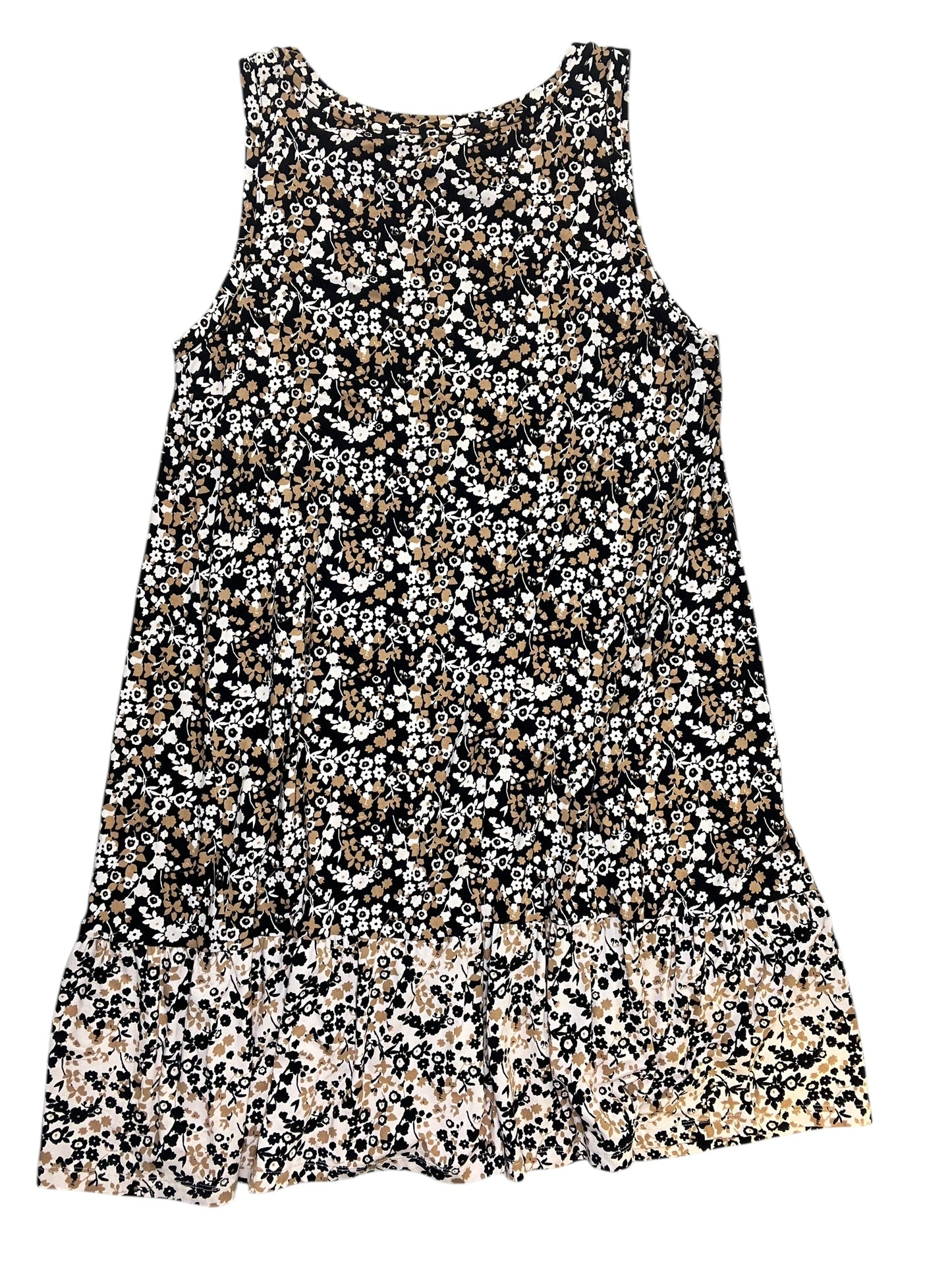 Dress Casual Midi By Loft In Floral Print, Size:L