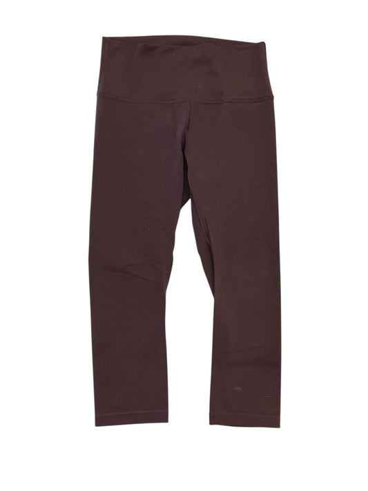 Athletic Leggings By Lululemon In Maroon, Size:M