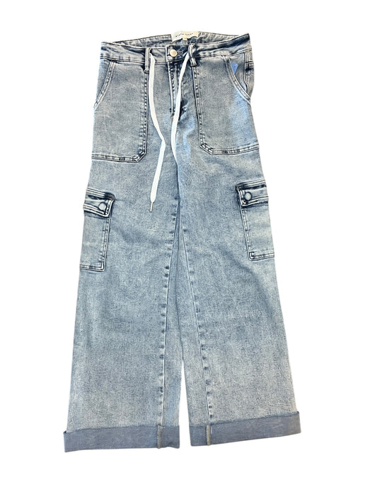 Jeans Wide Leg By Risen In Blue Denim, Size:6