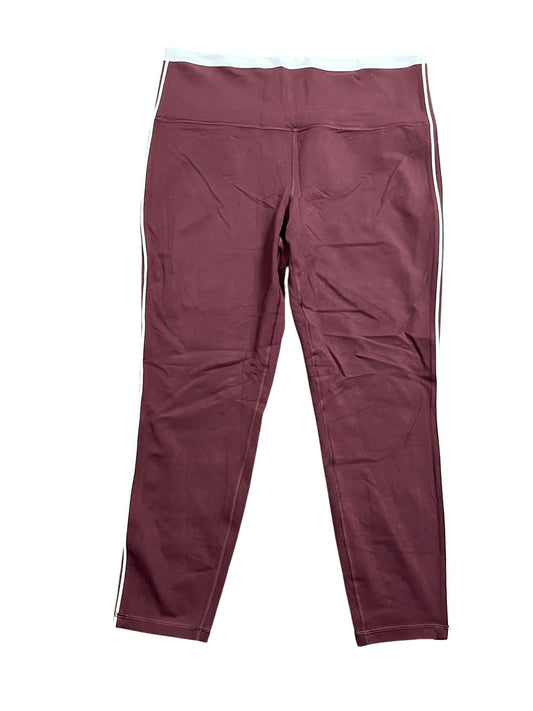 Athletic Leggings By Athleta In Maroon, Size:Xl