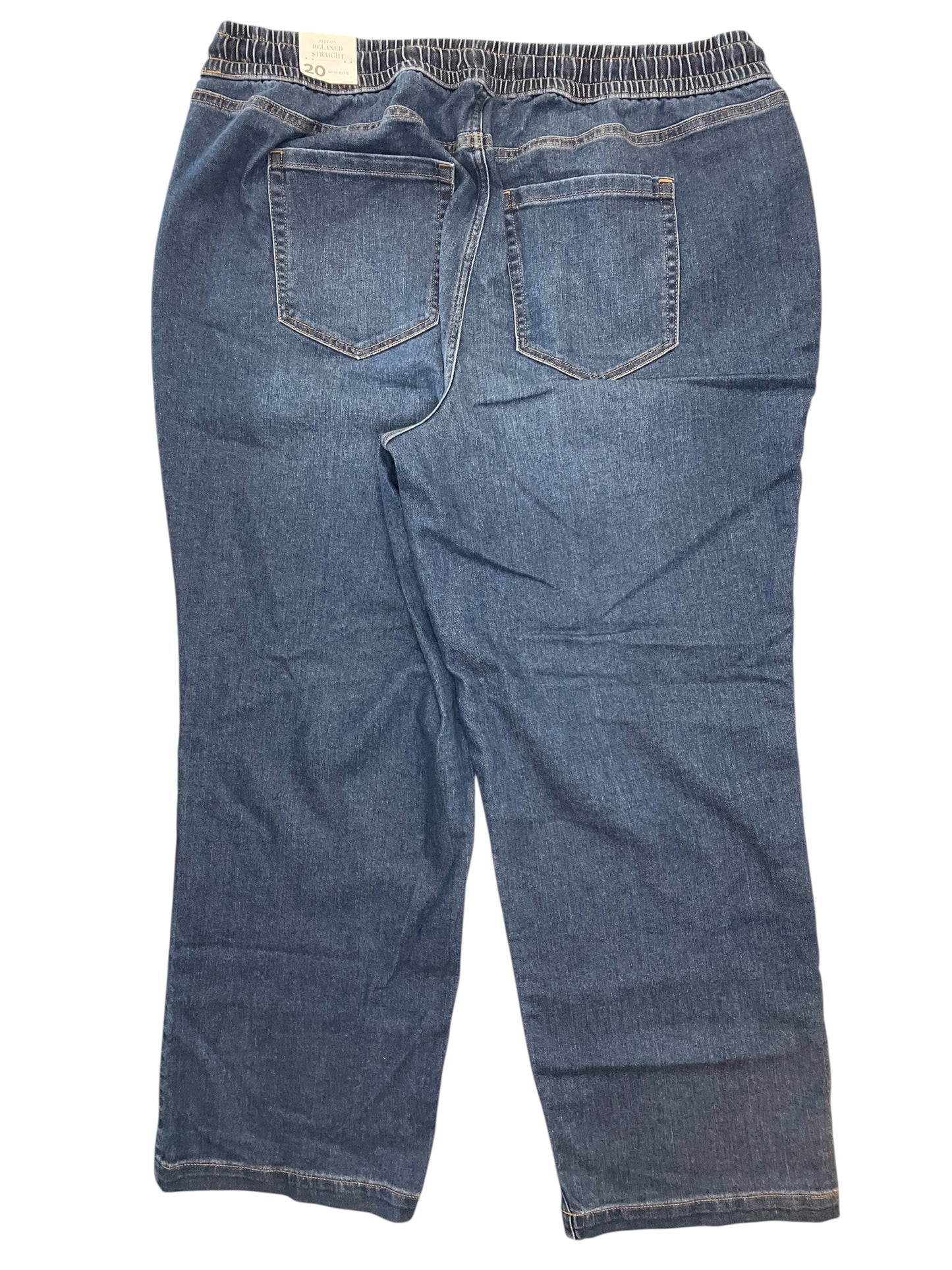 Jeans Wide Leg By Lane Bryant In Blue Denim, Size:20