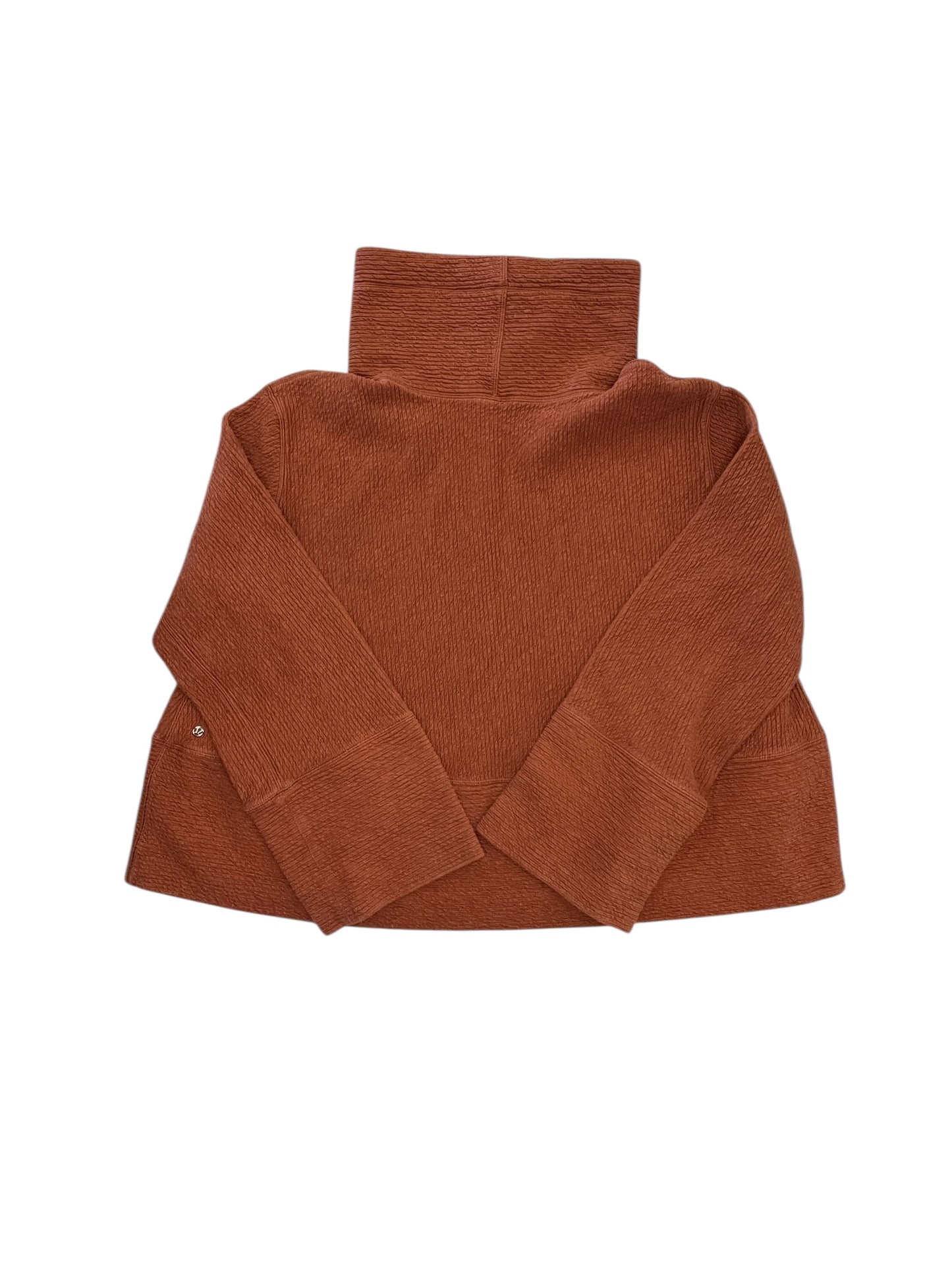 Sweatshirt Collar By Lululemon In Orange, Size:M