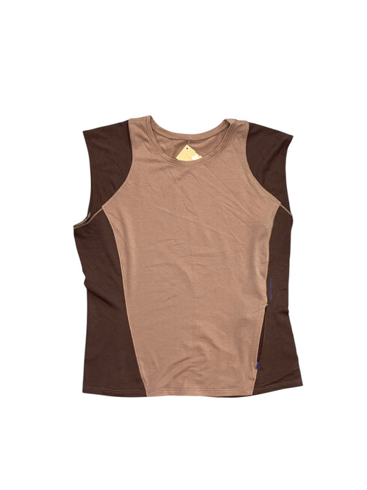 Athletic Top Ss By Lululemon In Brown, Size:S