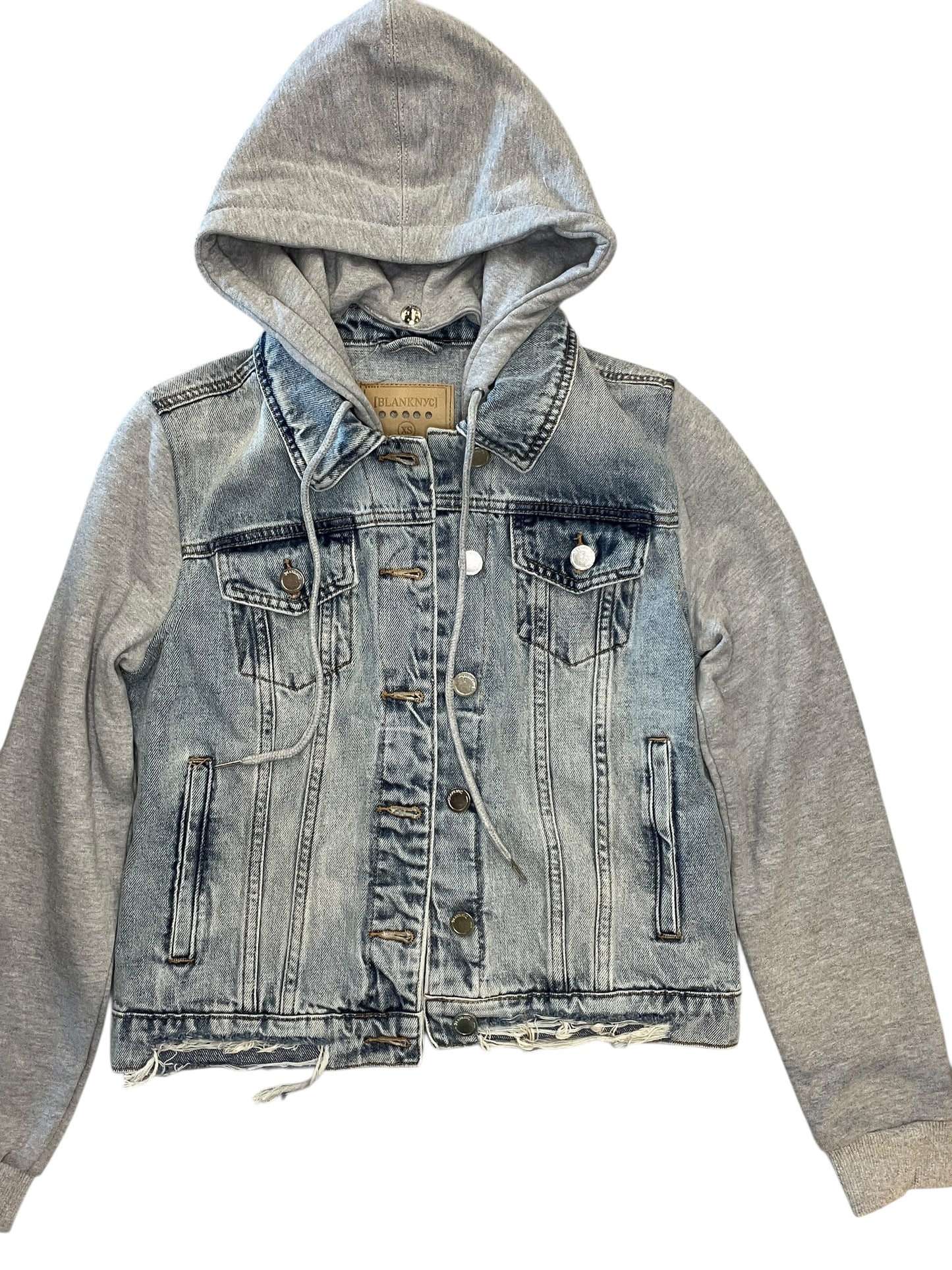 Jacket Denim By Blanknyc In Blue Denim, Size:Xs