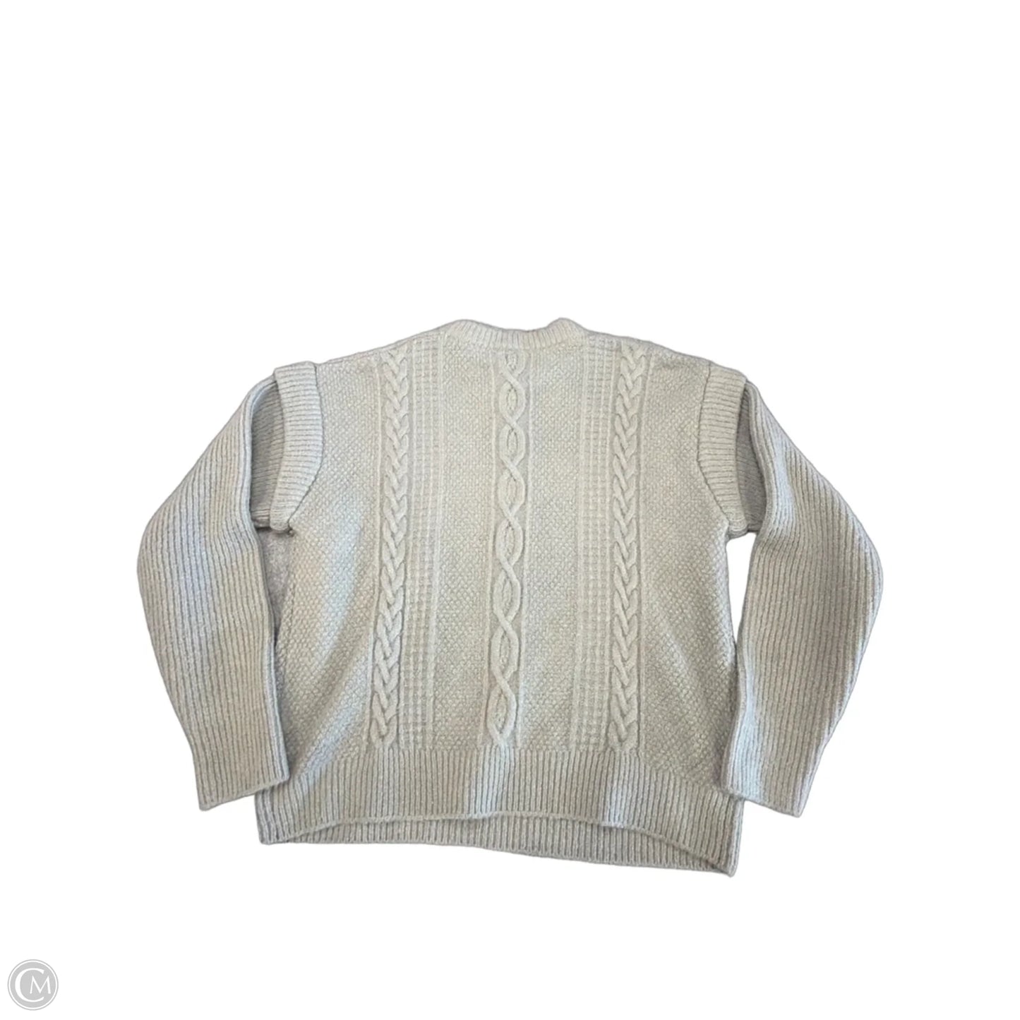 Sweater By Elan In Grey, Size: L