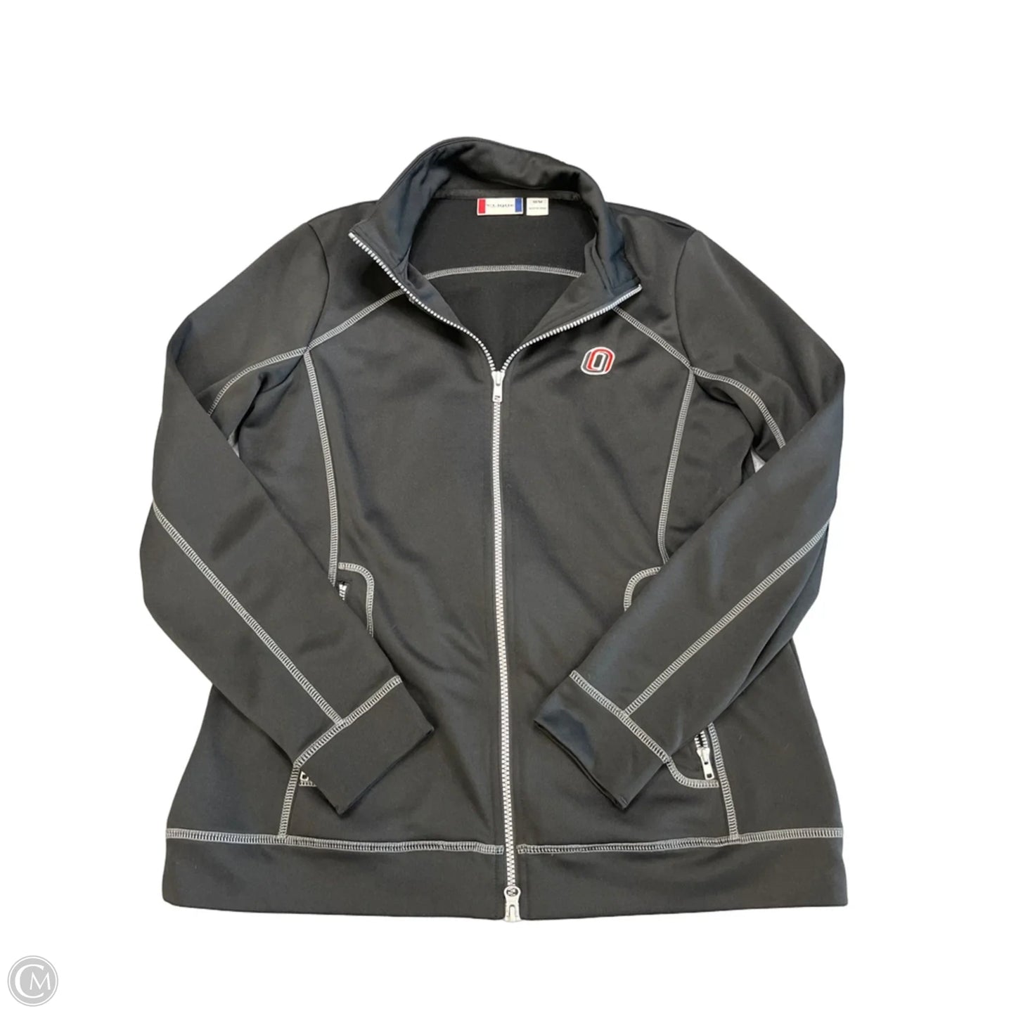 Athletic Jacket By Clothes Mentor In Black, Size: M