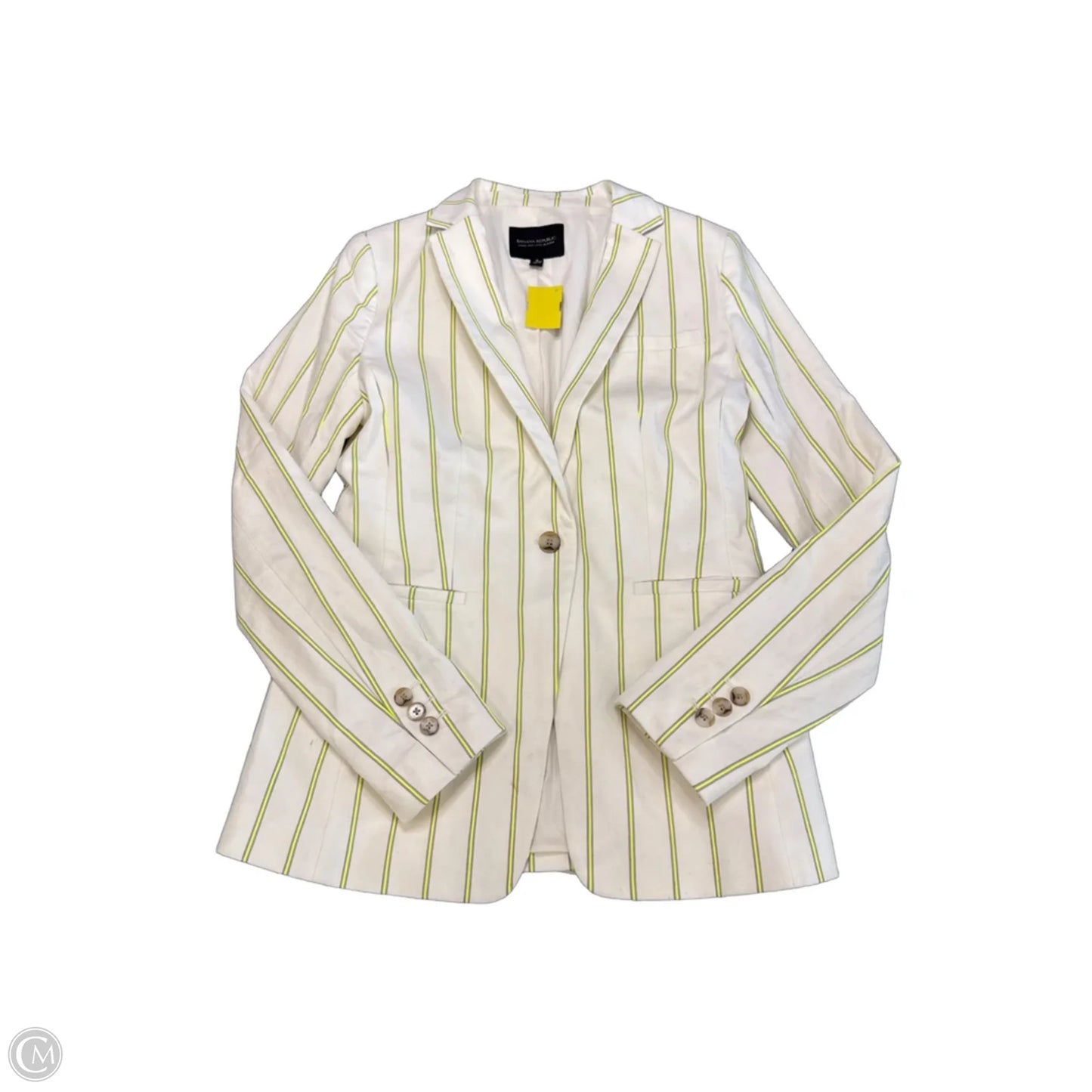 Blazer By Banana Republic In Striped Pattern, Size: S